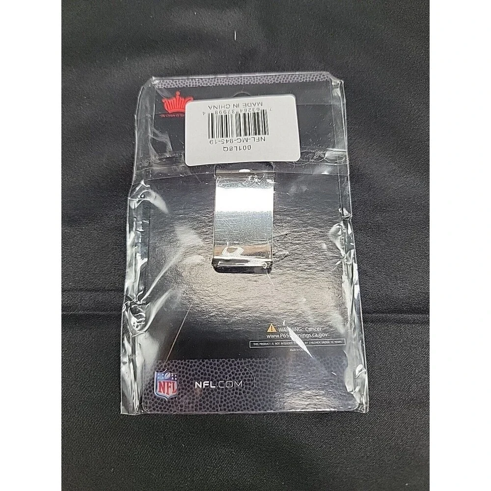 GREEN BAY PACKERS STAINLESS STEEL MONEY CLIP NEW